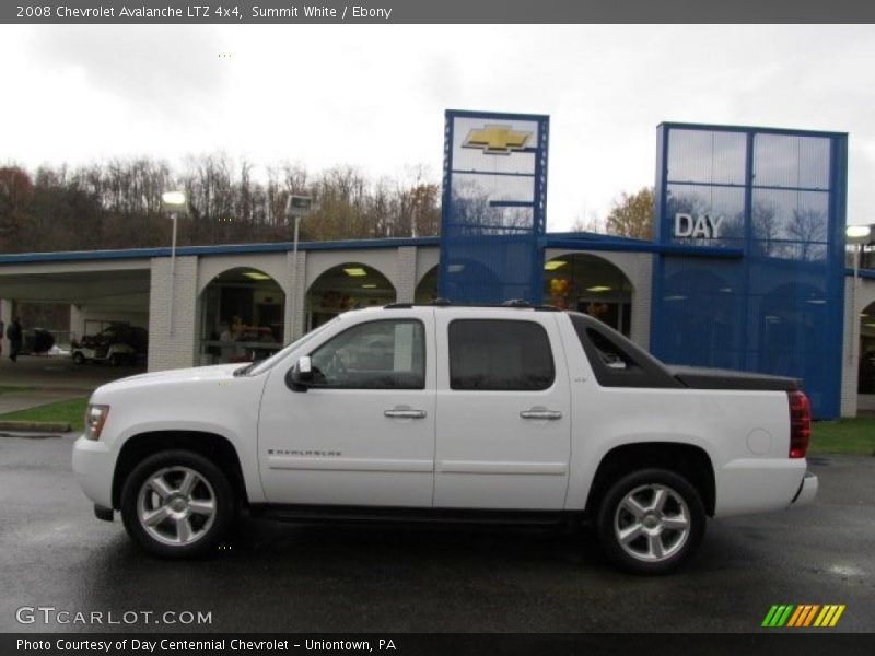 Summit White / Ebony 2008 Chevrolet Avalanche LTZ 4x4