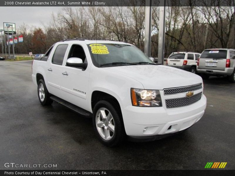 Summit White / Ebony 2008 Chevrolet Avalanche LTZ 4x4