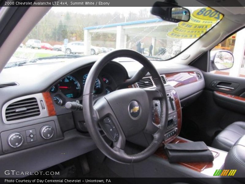 Summit White / Ebony 2008 Chevrolet Avalanche LTZ 4x4