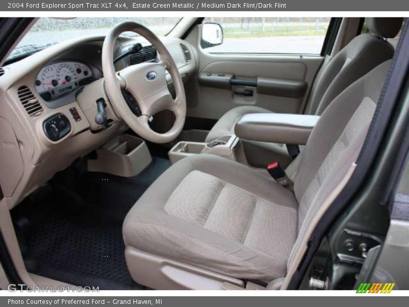 Estate Green Metallic / Medium Dark Flint/Dark Flint 2004 Ford Explorer Sport Trac XLT 4x4