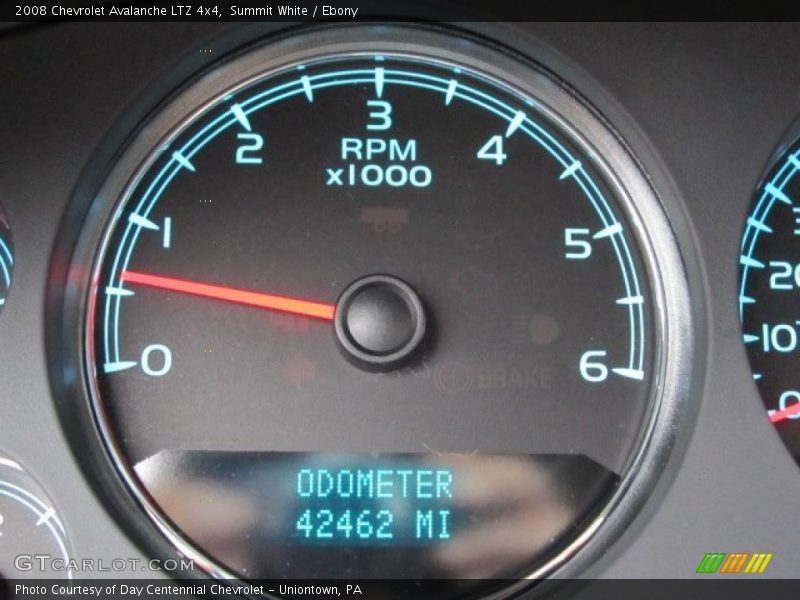 Summit White / Ebony 2008 Chevrolet Avalanche LTZ 4x4