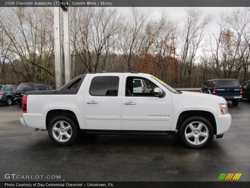 Summit White / Ebony 2008 Chevrolet Avalanche LTZ 4x4