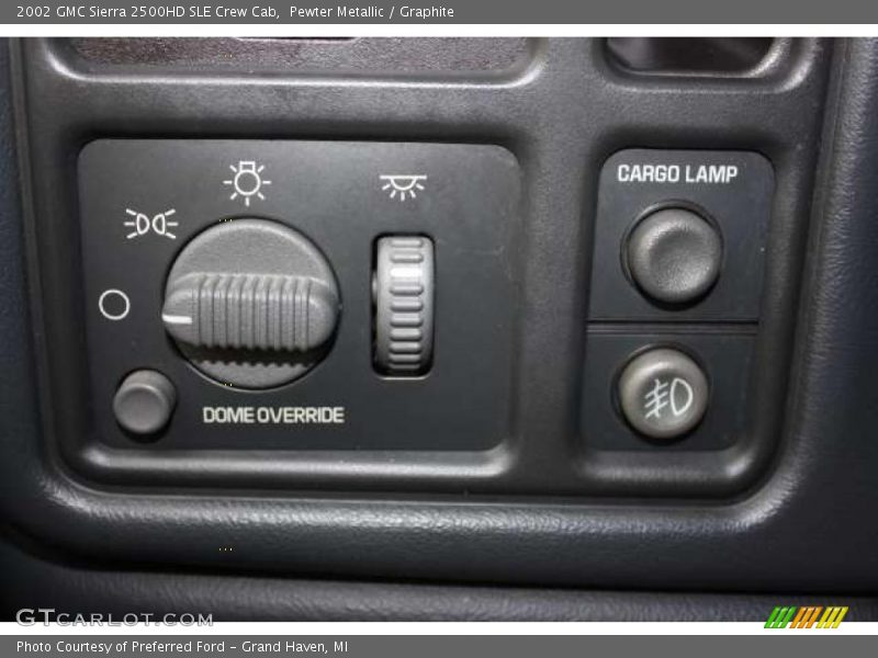 Pewter Metallic / Graphite 2002 GMC Sierra 2500HD SLE Crew Cab