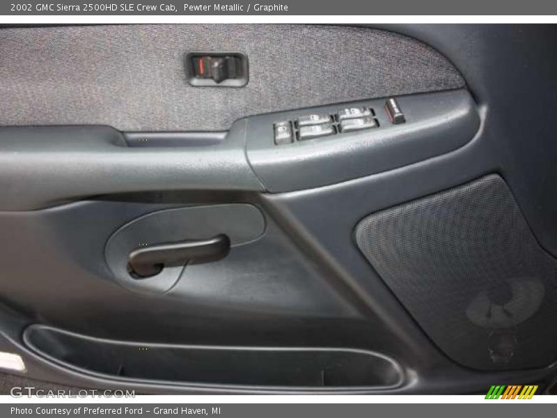 Pewter Metallic / Graphite 2002 GMC Sierra 2500HD SLE Crew Cab