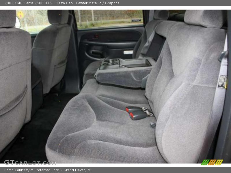 Pewter Metallic / Graphite 2002 GMC Sierra 2500HD SLE Crew Cab
