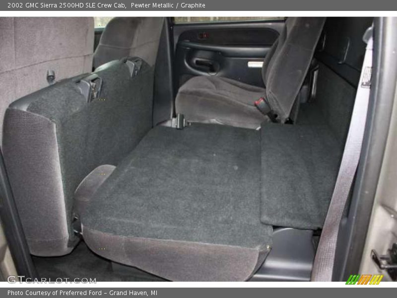 Pewter Metallic / Graphite 2002 GMC Sierra 2500HD SLE Crew Cab
