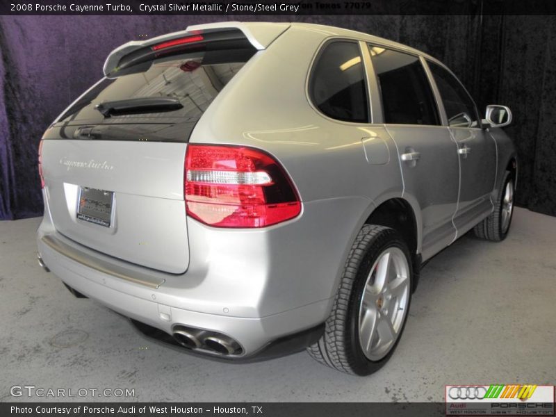 Crystal Silver Metallic / Stone/Steel Grey 2008 Porsche Cayenne Turbo