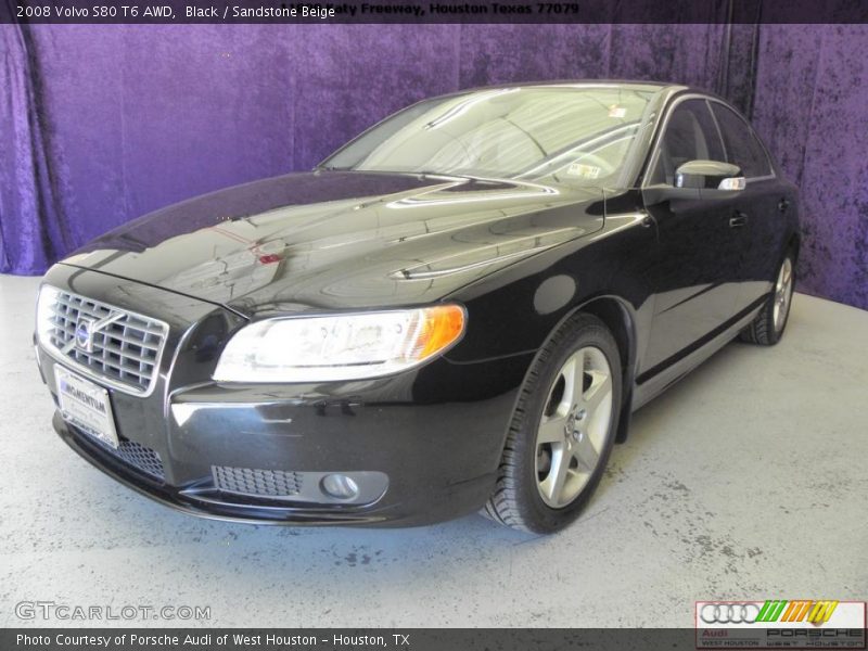 Black / Sandstone Beige 2008 Volvo S80 T6 AWD