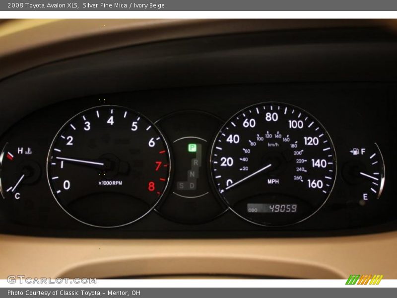Silver Pine Mica / Ivory Beige 2008 Toyota Avalon XLS