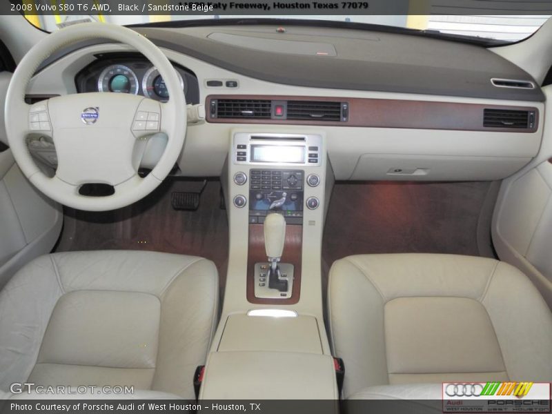 Black / Sandstone Beige 2008 Volvo S80 T6 AWD