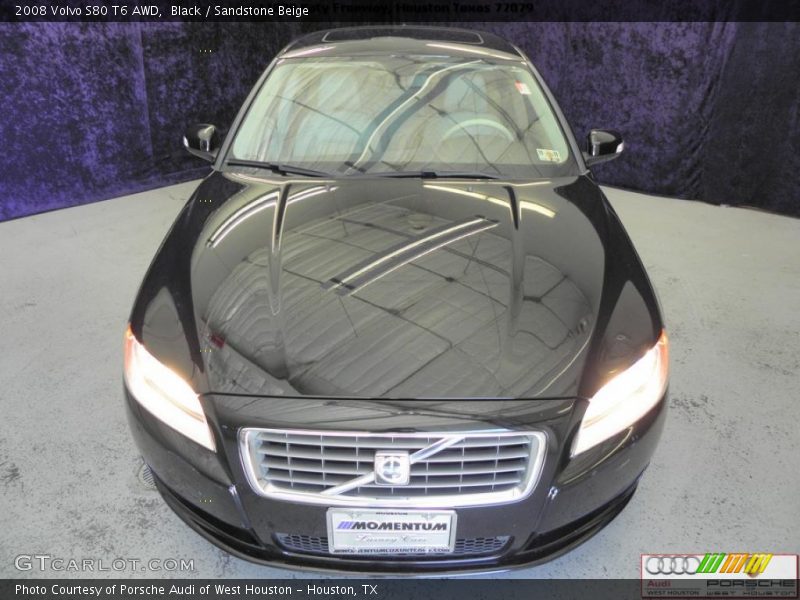Black / Sandstone Beige 2008 Volvo S80 T6 AWD