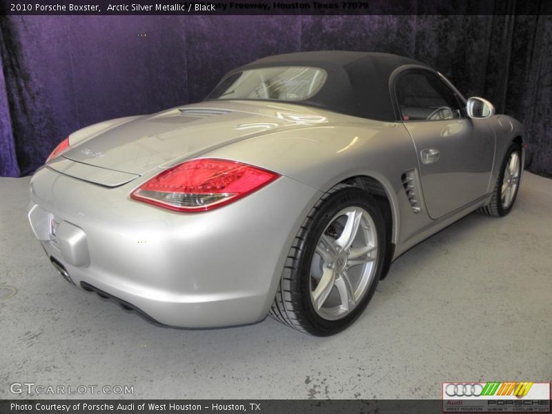 Arctic Silver Metallic / Black 2010 Porsche Boxster