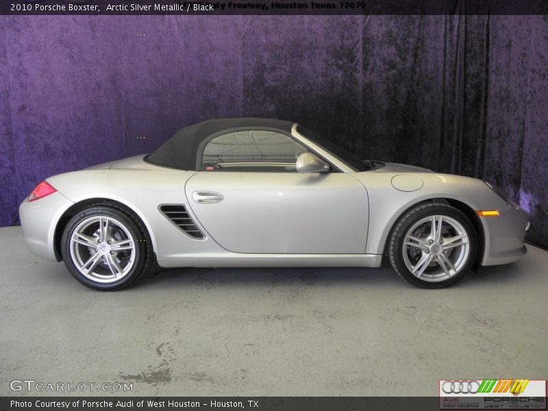 Arctic Silver Metallic / Black 2010 Porsche Boxster