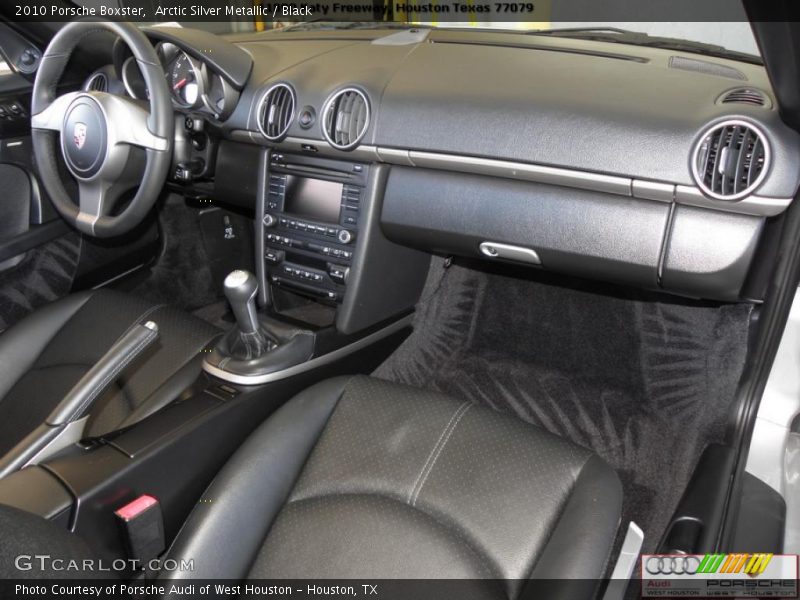 Arctic Silver Metallic / Black 2010 Porsche Boxster