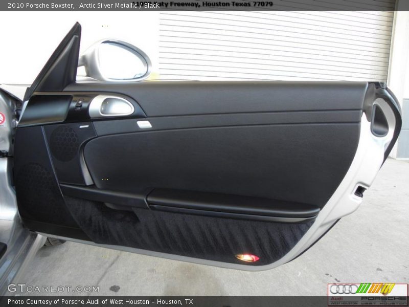 Arctic Silver Metallic / Black 2010 Porsche Boxster