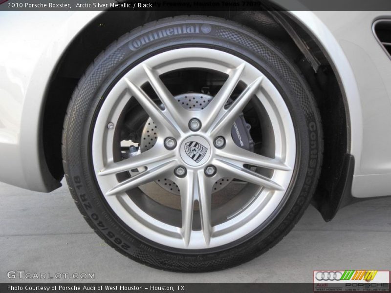 Arctic Silver Metallic / Black 2010 Porsche Boxster
