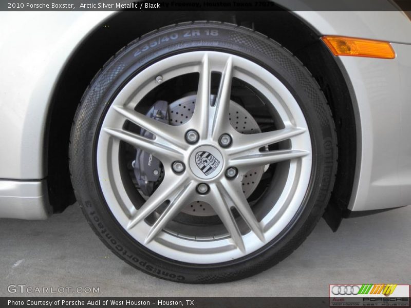 Arctic Silver Metallic / Black 2010 Porsche Boxster