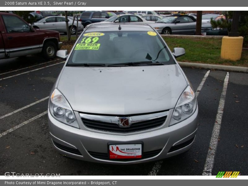 Silver Pearl / Gray 2008 Saturn Aura XE 3.5