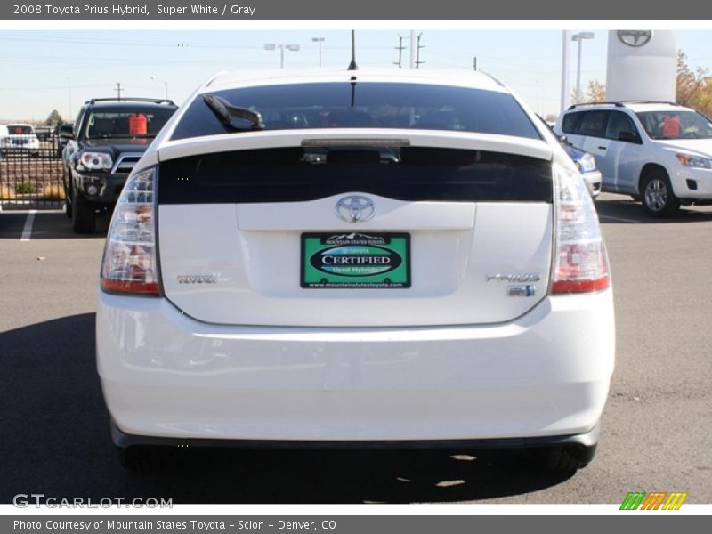 Super White / Gray 2008 Toyota Prius Hybrid