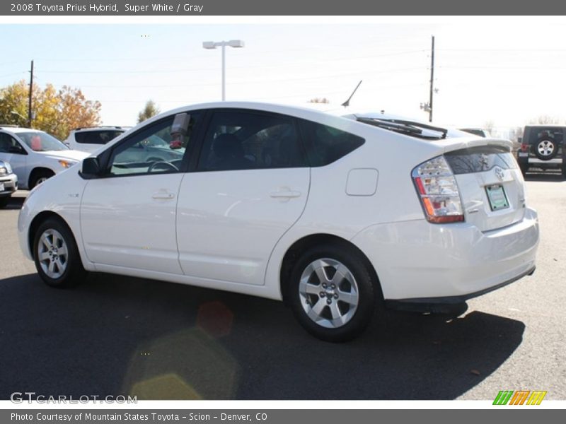 Super White / Gray 2008 Toyota Prius Hybrid