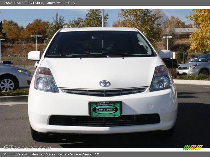 Super White / Gray 2008 Toyota Prius Hybrid