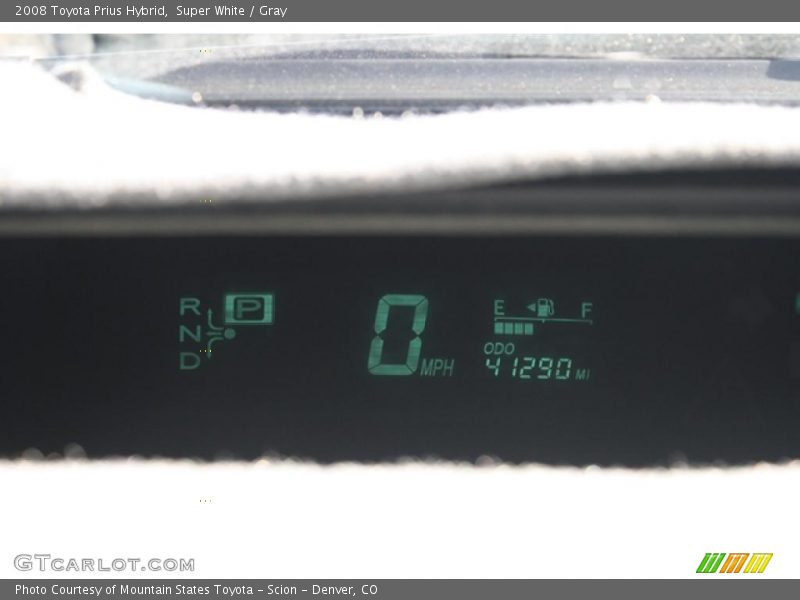Super White / Gray 2008 Toyota Prius Hybrid