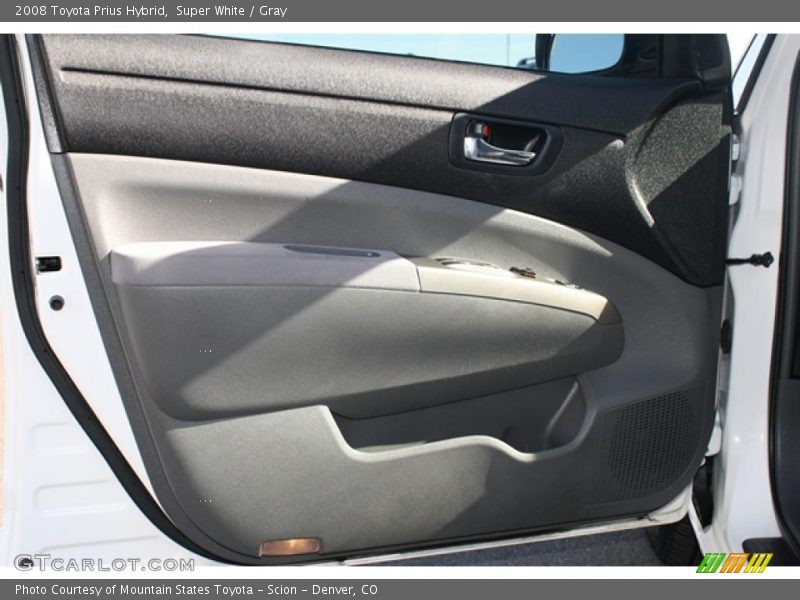 Super White / Gray 2008 Toyota Prius Hybrid