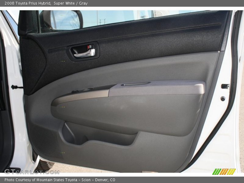 Super White / Gray 2008 Toyota Prius Hybrid