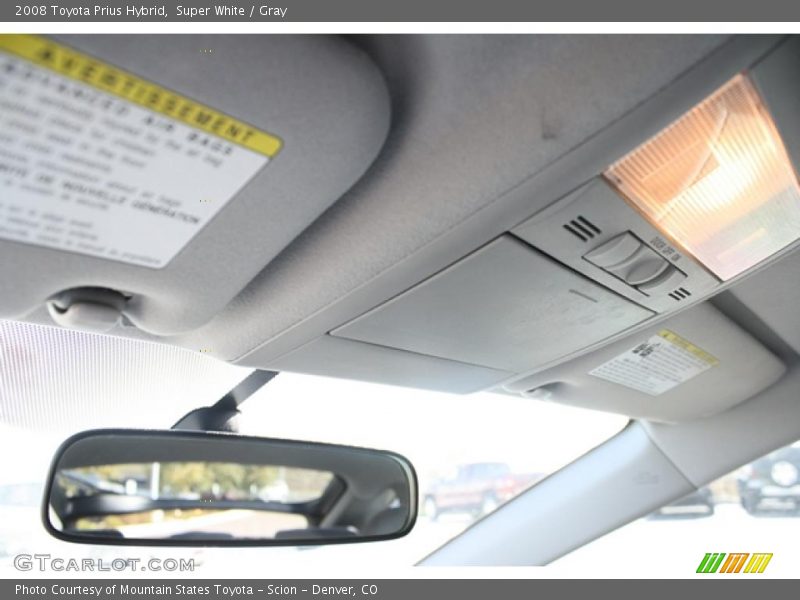 Super White / Gray 2008 Toyota Prius Hybrid