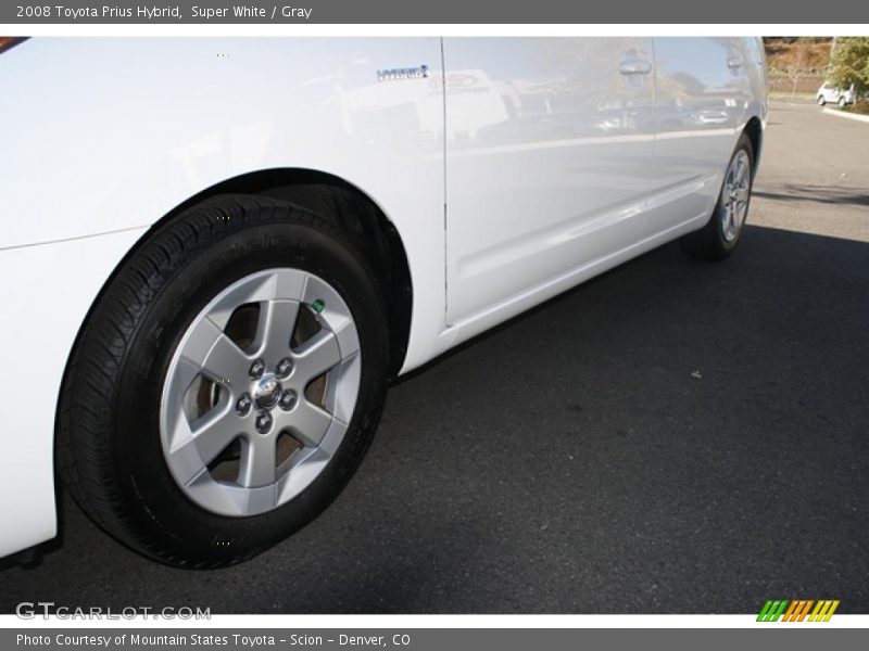 Super White / Gray 2008 Toyota Prius Hybrid