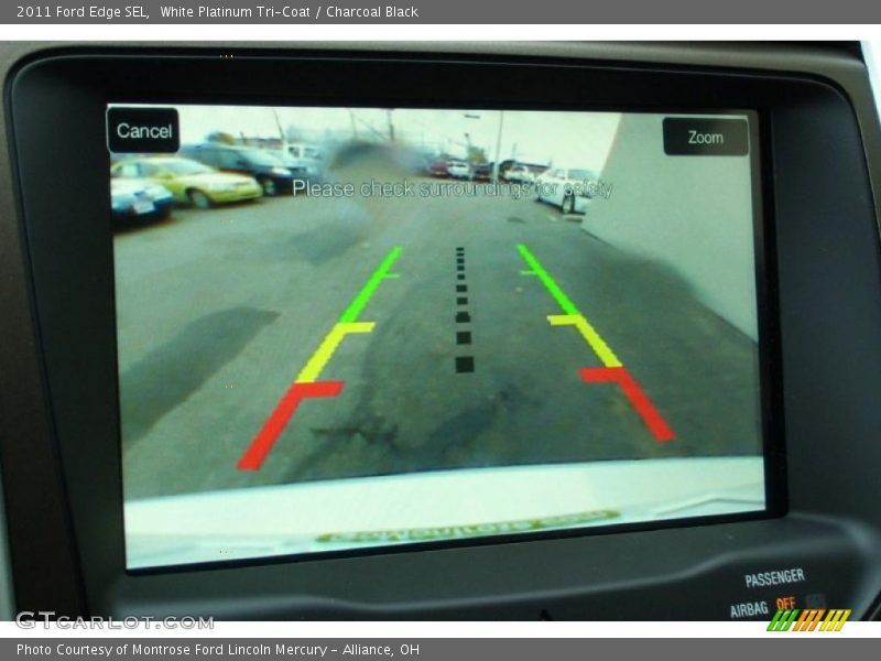 White Platinum Tri-Coat / Charcoal Black 2011 Ford Edge SEL