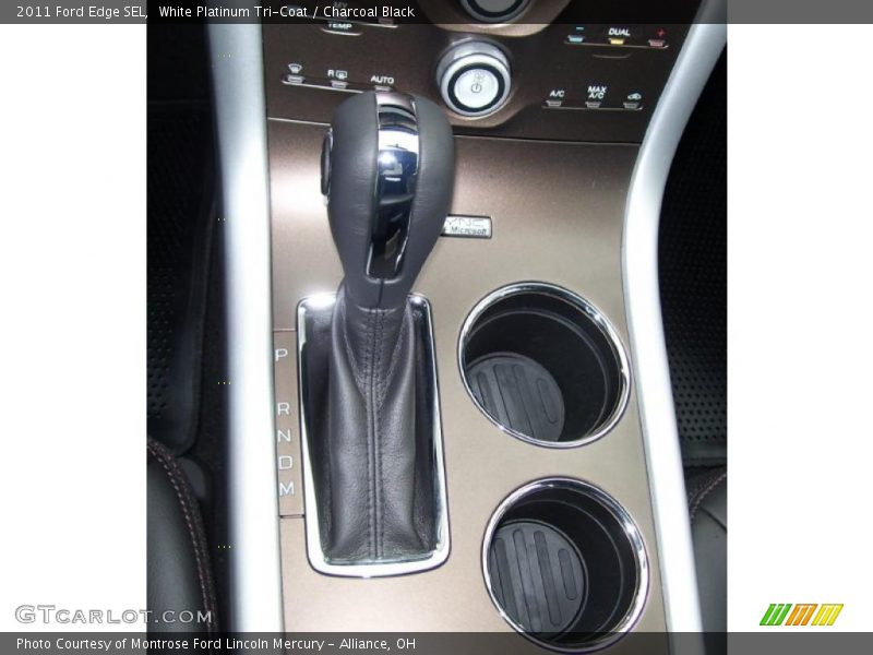 White Platinum Tri-Coat / Charcoal Black 2011 Ford Edge SEL