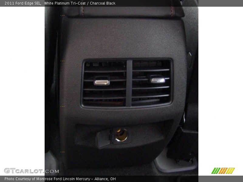 White Platinum Tri-Coat / Charcoal Black 2011 Ford Edge SEL