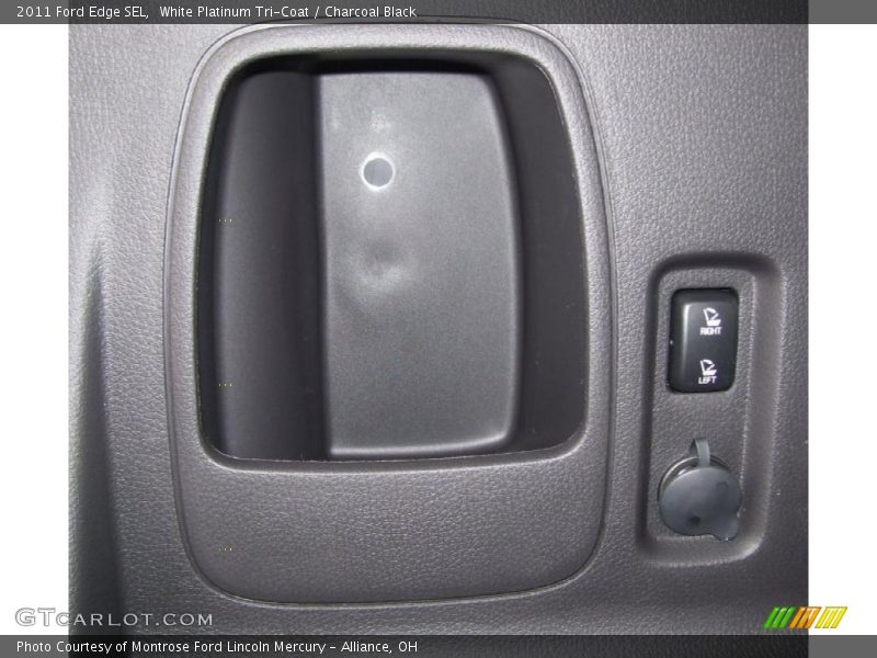 White Platinum Tri-Coat / Charcoal Black 2011 Ford Edge SEL