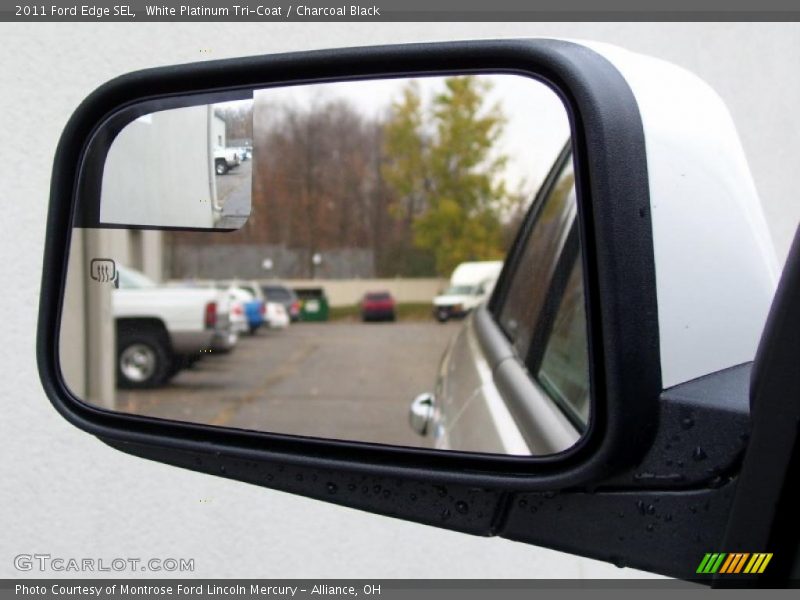White Platinum Tri-Coat / Charcoal Black 2011 Ford Edge SEL