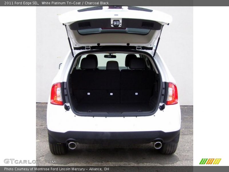 White Platinum Tri-Coat / Charcoal Black 2011 Ford Edge SEL