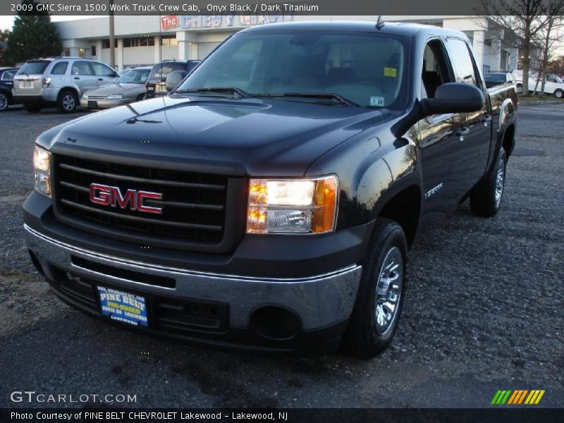 Onyx Black / Dark Titanium 2009 GMC Sierra 1500 Work Truck Crew Cab