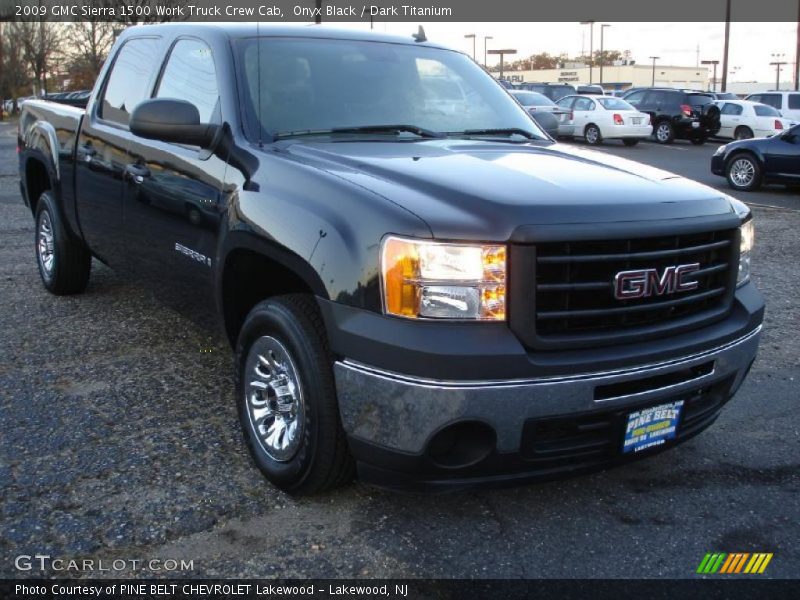 Onyx Black / Dark Titanium 2009 GMC Sierra 1500 Work Truck Crew Cab