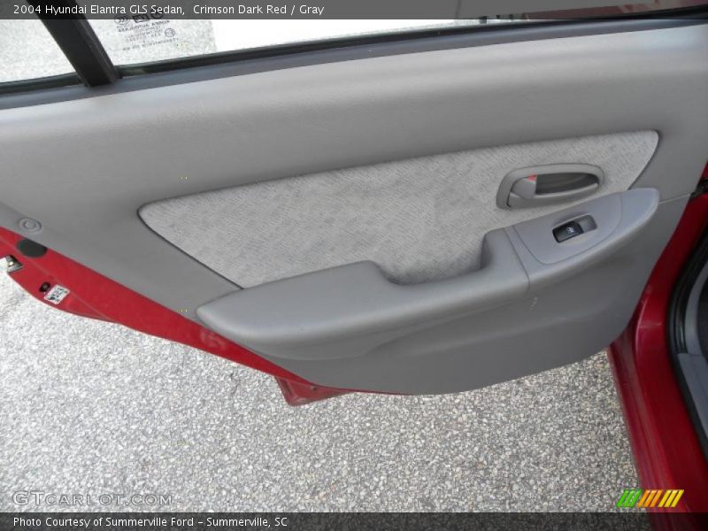 Crimson Dark Red / Gray 2004 Hyundai Elantra GLS Sedan