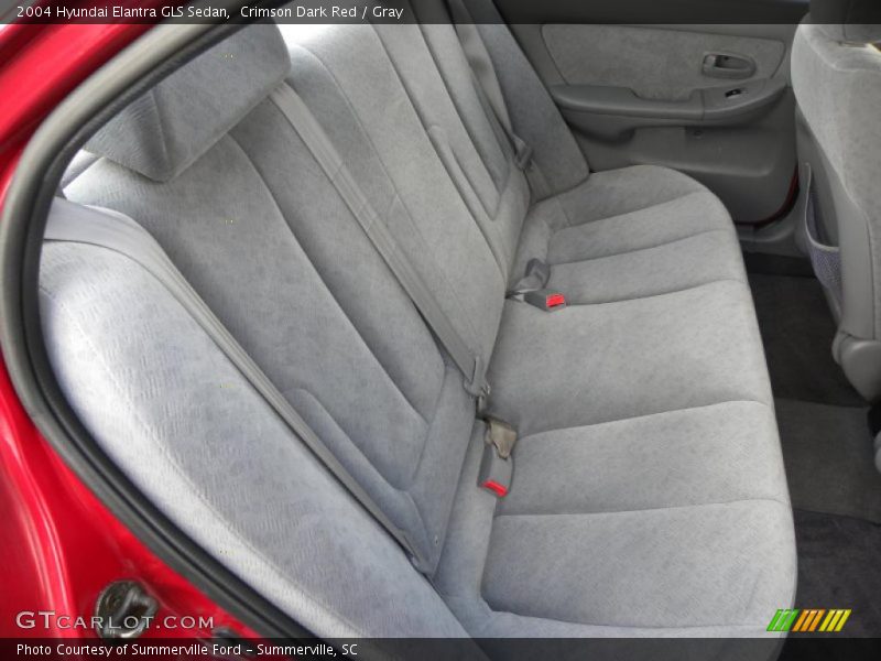 Crimson Dark Red / Gray 2004 Hyundai Elantra GLS Sedan