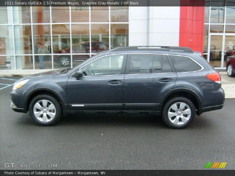 Graphite Gray Metallic / Off Black 2011 Subaru Outback 2.5i Premium Wagon