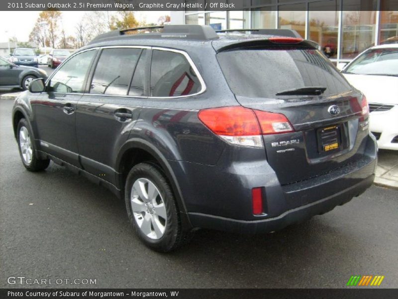 Graphite Gray Metallic / Off Black 2011 Subaru Outback 2.5i Premium Wagon