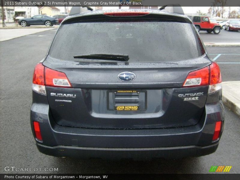 Graphite Gray Metallic / Off Black 2011 Subaru Outback 2.5i Premium Wagon