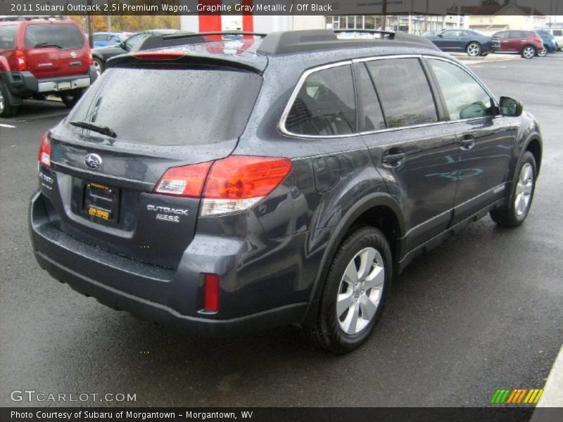 Graphite Gray Metallic / Off Black 2011 Subaru Outback 2.5i Premium Wagon