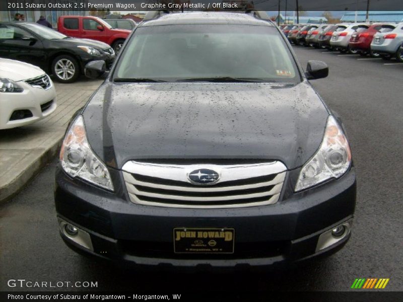 Graphite Gray Metallic / Off Black 2011 Subaru Outback 2.5i Premium Wagon