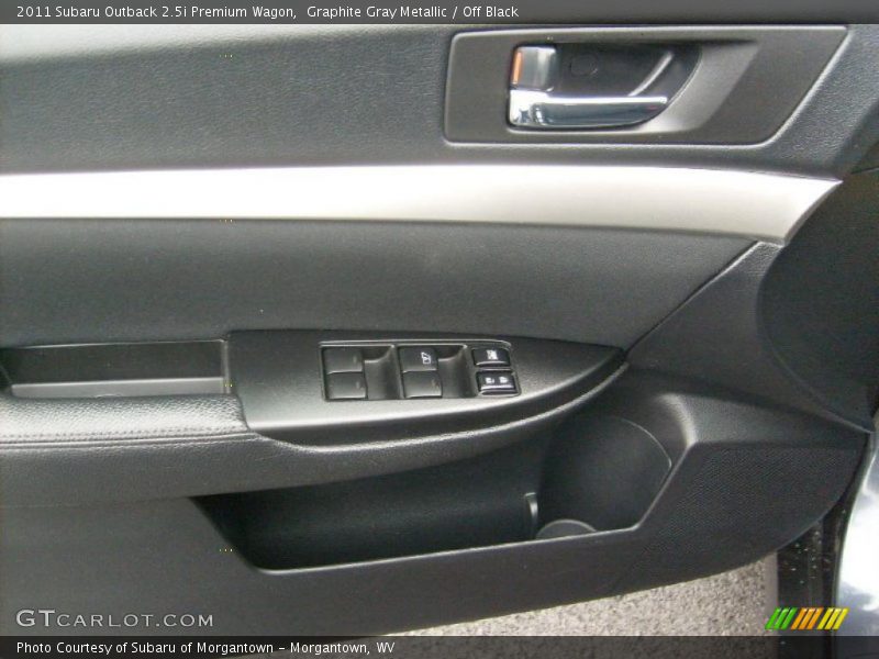Graphite Gray Metallic / Off Black 2011 Subaru Outback 2.5i Premium Wagon