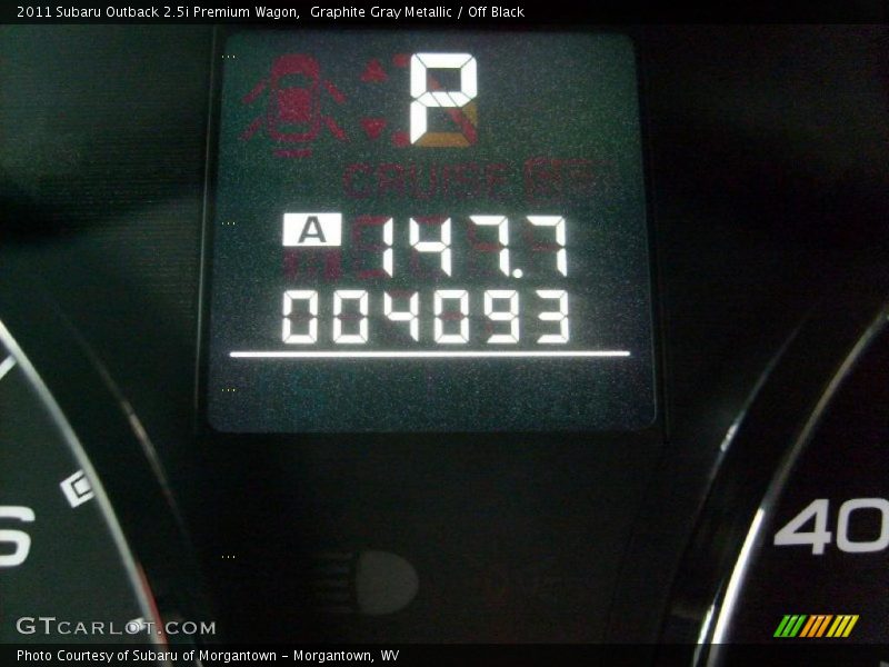 Graphite Gray Metallic / Off Black 2011 Subaru Outback 2.5i Premium Wagon