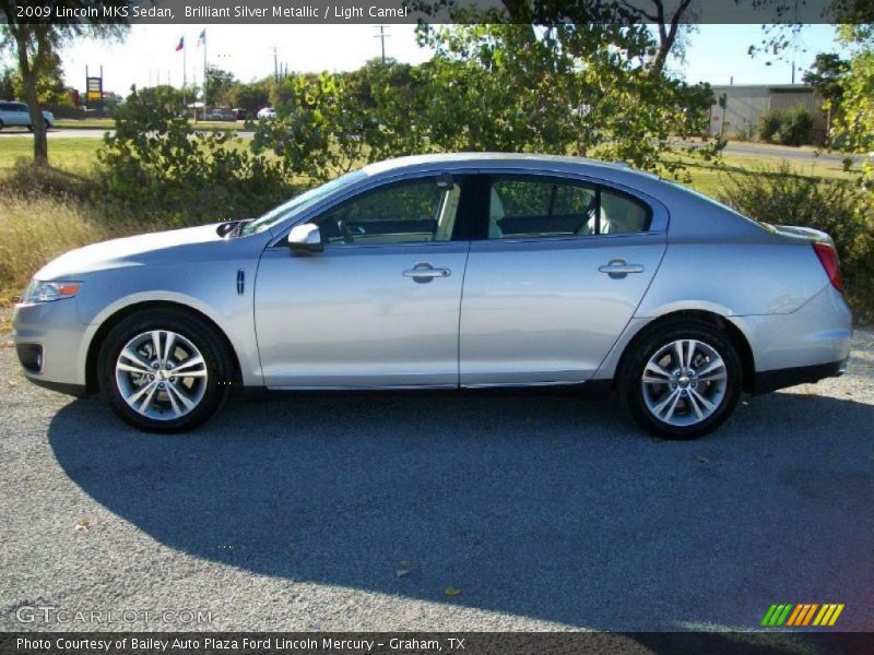 Brilliant Silver Metallic / Light Camel 2009 Lincoln MKS Sedan