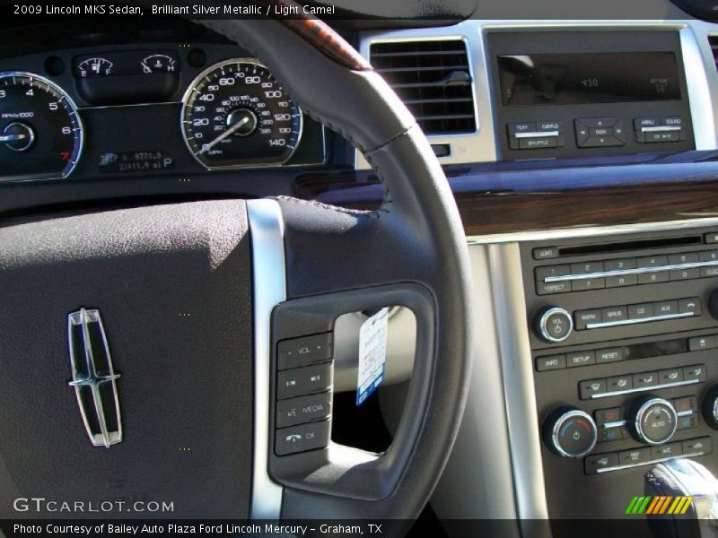 Brilliant Silver Metallic / Light Camel 2009 Lincoln MKS Sedan