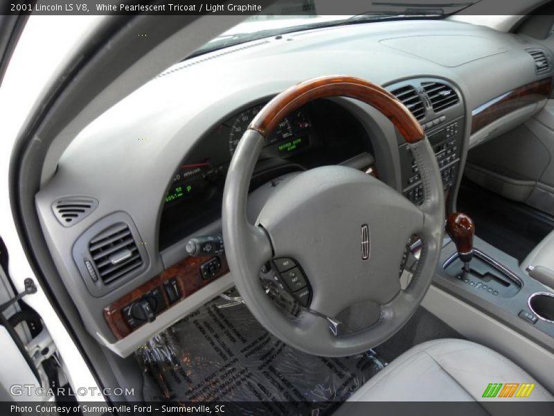 White Pearlescent Tricoat / Light Graphite 2001 Lincoln LS V8